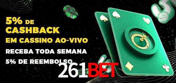 Promoções do cassino ao Vivo 261bet